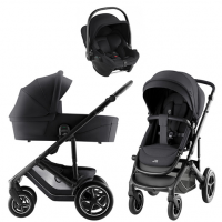 Детская коляска 3 в 1 Britax Roemer Smile 5Z Style и автокресло Baby-Safe Core Space Black Carbon Black