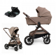 Коляска 3 в 1 Agex Prima Pro 2026, Dune (Бежевый) + Автокресло Agex i-Safe Grey (0-13 кг)