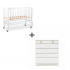 Комплект: детская кровать Woodix Classic Go (маятник продольный) + комод Agex Lino белый