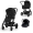 Коляска 3 в 1 Cybex Balios S Lux BLK 2025, Moon Black с дождевиком и автокреслом Rant Miro