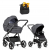 Коляска 2 в 1 Tutis Uno 6+ Essential Collection, Antracite (169)
