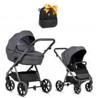 Коляска 2 в 1 Tutis Uno 6+ Essential Collection, Antracite (169)