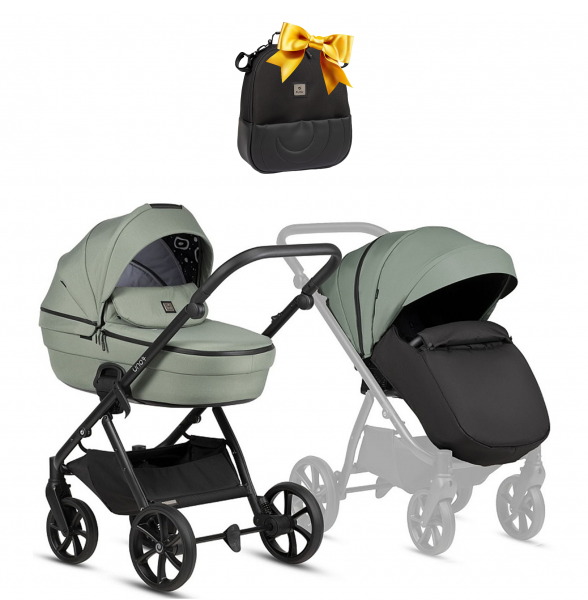 Коляска 2 в 1 Tutis Uno 6+ Essential Collection, Dark Ivy (130)