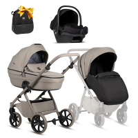 Детская коляска Tutis Uno 6 Plus Essential collection 3 в 1 с автокреслом Elo Lux EduSky Black 1602172 Taupe
