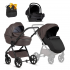 Детская коляска Tutis Uno 6 Plus Leather collection 3 в 1 с автокреслом Elo Lux EduSky Black 1402177 Cioccolata