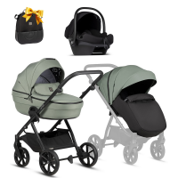 Детская коляска Tutis Uno 6 Plus Essential collection 3 в 1 с автокреслом Elo Lux EduSky Black 1602130 Dark Ivy