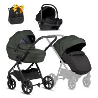 Детская коляска Tutis Uno 6 Plus Essential collection 3 в 1 с автокреслом Elo Lux EduSky Black 1602144 Pistaccio