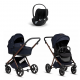 Коляска 3 в 1 Tutis Mio 3+ NEW Limited, Midnight Swallow (015) с автокреслом Cloud T i-Size Plus Sepia Black