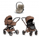 Коляска 3 в 1 Tutis Mio 3+ NEW Limited, Hoopoe Brown (016) с автокреслом Cloud T i-Size Plus Cozy Beige