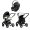 Коляска 3 в 1 Tutis Mio 3+ NEW Leather, Silver Grey (200) с автокреслом Britax Roemer Baby-Safe Pro Classic Deep Black