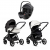 Коляска 3 в 1 Tutis Mio 3+ NEW Leather, Silver Grey (200) с автокреслом Britax Roemer Baby-Safe Pro Classic Deep Black