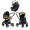 Коляска 3 в 1 Tutis Mio 3+ NEW Leather, Olive (025) с автокреслом Britax Roemer Baby-Safe Pro Classic Deep Black