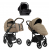 Детская коляска Roan Bass Next 2.0 3 в 1 с автокреслом Tutis Elo Lux EduSky Black BSN/42/2 Mocha Mousse/Black/руч.Cappuccino