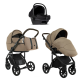 Детская коляска Roan Bass Next 2.0 3 в 1 с автокреслом Tutis Elo Lux EduSky Black BSN/42/2 Mocha Mousse/Black/руч.Cappuccino