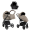 Детская коляска Roan Bass Next Кожа 2.0 3 в 1 с автокреслом Tutis Elo Lux EduSky Black BNL/71/2 Cappucino/Black/ руч.Коричневый