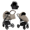 Детская коляска Roan Bass Next Кожа 2.0 3 в 1 с автокреслом Tutis Elo Lux EduSky Black BNL/71/2 Cappucino/Black/ руч.Коричневый