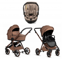 Коляска 3 в 1 Tutis Mio 3+ NEW Limited, Hoopoe Brown (016) с автокреслом Tutis Beno (0-13 кг)