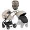 Коляска 3 в 1 Tutis Uno 6+ Essential Collection, Beige (180) с автокреслом Tutis Beno (0-13 кг)
