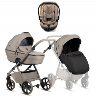 Коляска 3 в 1 Tutis Uno 6+ Essential Collection, Taupe (172) с автокреслом Tutis Beno (0-13 кг)