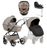 Коляска 4 в 1 Tutis Uno 6+ Essential Collection, Taupe (172) с автокреслом Tutis Beno (0-13 кг) и базой Isofix