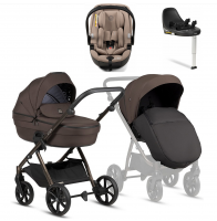 Коляска 4 в 1 Tutis Uno 6+ Essential Collection, Tiramissu (147) с автокреслом Tutis Beno (0-13 кг) и базой Isofix