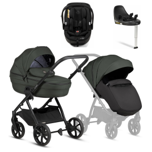 Коляска 4 в 1 Tutis Uno 6+ Essential Collection, Pistaccio (144) с автокреслом Tutis Beno (0-13 кг) и базой Isofix