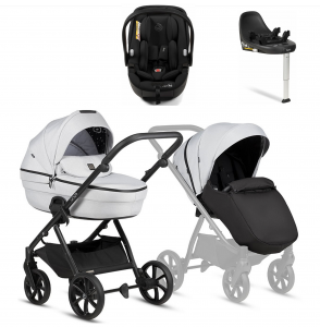 Коляска 4 в 1 Tutis Uno 6+ Essential Collection, Risso (142) с автокреслом Tutis Beno (0-13 кг) и базой Isofix