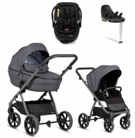 Коляска 4 в 1 Tutis Uno 6+ Essential Collection, Antracite (169) с автокреслом Tutis Beno (0-13 кг) и базой Isofix