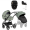 Коляска 4 в 1 Tutis Uno 6+ Essential Collection, Dark Ivy (130) с автокреслом Tutis Beno (0-13 кг) и базой Isofix