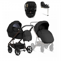 Коляска 4 в 1 Tutis Viva 6+ Essential, Caviar (070) с автокреслом Tutis Beno (0-13 кг) и базой Isofix