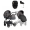 Коляска 4 в 1 Tutis Viva 6+ Essential, Periscape (072) с автокреслом Tutis Beno (0-13 кг) и базой Isofix