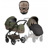 Коляска 3 в 1 Tutis Viva 6+ Essential, Pine (050) с автокреслом Tutis Beno (0-13 кг)