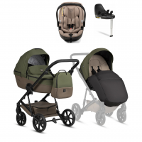 Коляска 4 в 1 Tutis Viva 6+ Essential, Pine (050) с автокреслом Tutis Beno (0-13 кг) и базой Isofix