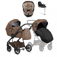 Коляска 4 в 1 Tutis Viva 6+ Teddy, Bisquit (110) с автокреслом Tutis Beno (0-13 кг) и базой Isofix