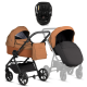 Детская коляска 3 в 1 Tutis Leo 3+ с автокреслом Beno Black (280) Orange