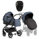 Детская коляска 3 в 1 Tutis Leo 3+ с автокреслом Beno Black (288) Deep Blue