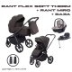 Детская коляска Rant Flex Therm Soft 4 в 1 с автокреслом Miro и базой Shine Brown