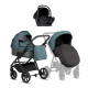 Детская коляска Tutis Leo 3 Plus 3 в 1 с автокреслом Elo Lux EduSky Black 1582307 Sea Blue