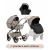 Детская коляска Tutis Uno 6 Plus Essential collection 3 в 1 с автокреслом Elo Lux EduSky Black 1602172 Taupe