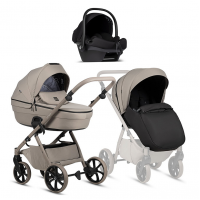 Детская коляска Tutis Uno 6 Plus Essential collection 3 в 1 с автокреслом Elo Lux EduSky Black 1602172 Taupe