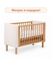 Кроватка Dreams Софт Букле с опускающейся стенкой молочный