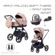 Детская коляска Rant Falcon Soft Therm 4 в 1 с автокреслом Miro и базой Beige