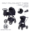 Детская коляска Rant Falcon Soft Therm 4 в 1 с автокреслом Miro и базой Black