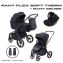 Детская коляска Rant Flex Therm Soft 3 в 1 с автокреслом Cruise Midnight Black