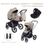 Детская коляска Rant Flex Therm Soft 3 в 1 с автокреслом Cruise Sandy Beige