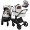 Детская коляска AmaroBaby Motus Premium Ecco 3 в 1 с автокреслом Rant Miro молочный