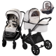 Детская коляска AmaroBaby Motus Premium Ecco 3 в 1 с автокреслом Rant Miro молочный
