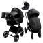 Детская коляска AmaroBaby Genius 3 в 1 с автокреслом Rant Miro черный