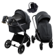 Детская коляска AmaroBaby Genius 3 в 1 с автокреслом Rant Miro серый