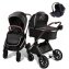 Детская коляска AmaroBaby Motus Premium Ecco Exclusive 3 в 1 с автокреслом Rant Miro черный